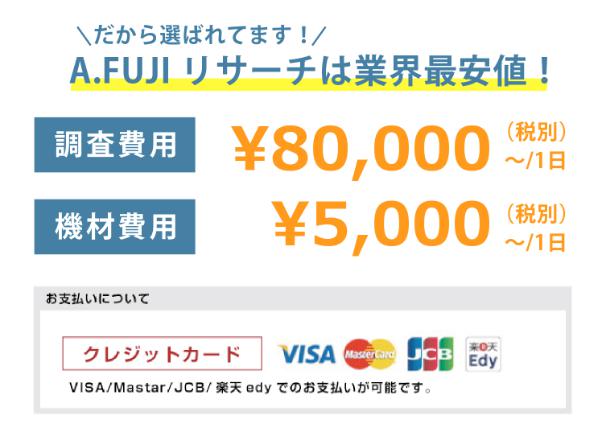 FUJIリサーチの費用